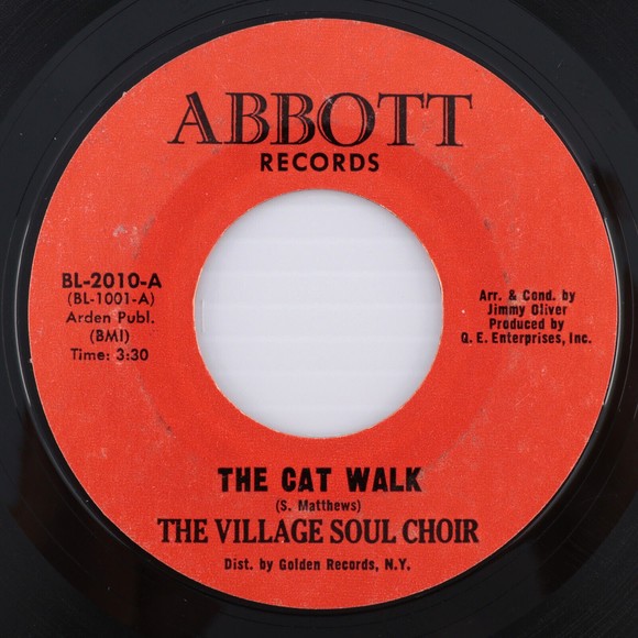 The Village Soul Choir – The Cat Walk / The Country Walk -45 rpm Vinyl Record 7" - Picture 1 of 6
